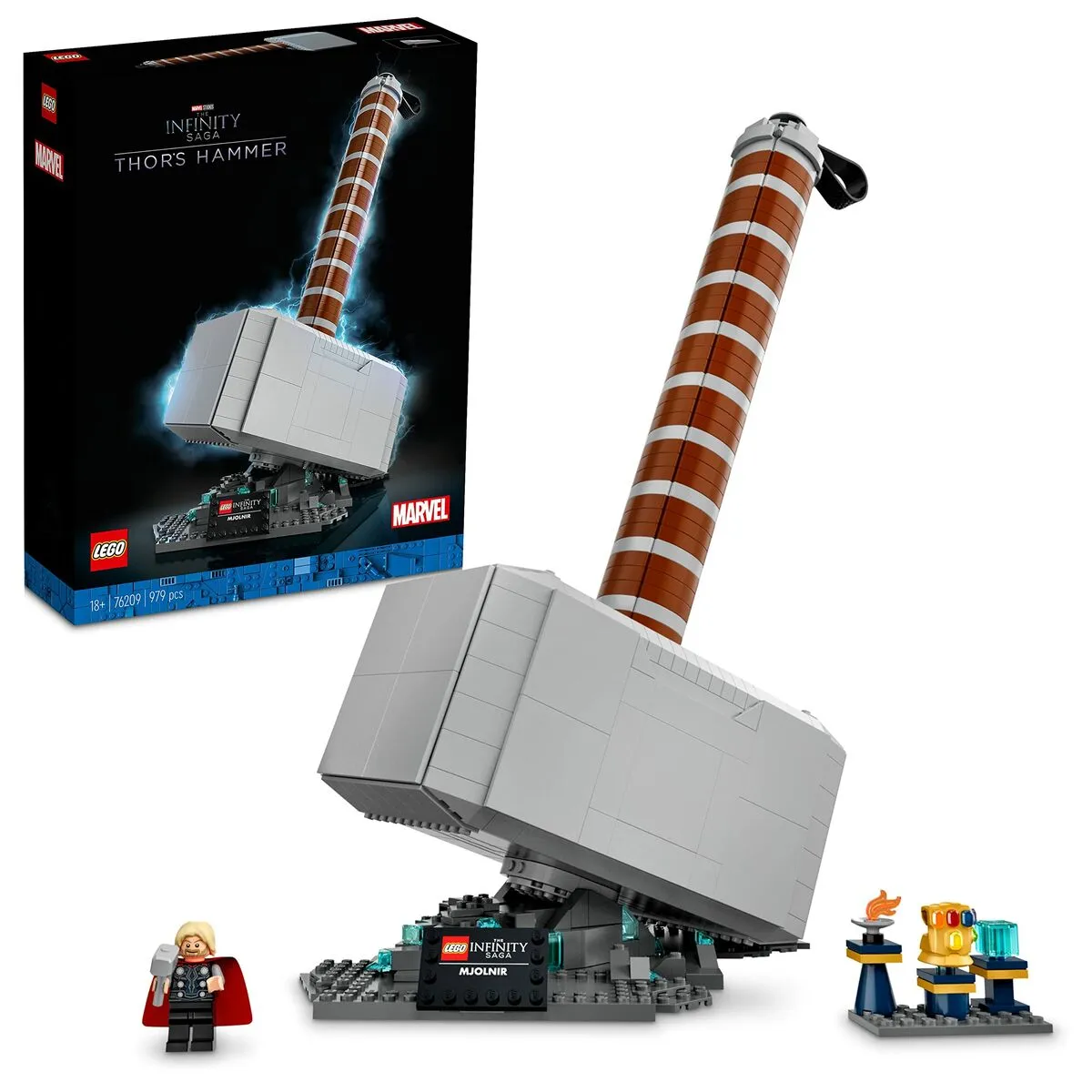 Playset   Lego 76209 Marvel Avengers Infinity Saga: Thor's Hammer         979 Pezzi  