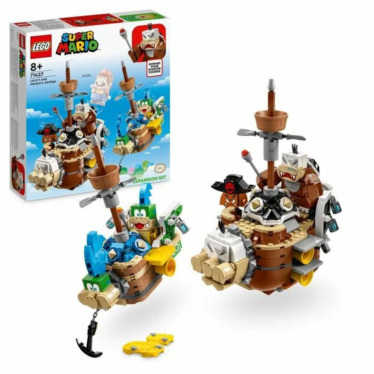 Playset Lego 71427 Super Mario: Larry's and Morton's Airships 1062 Pezzi