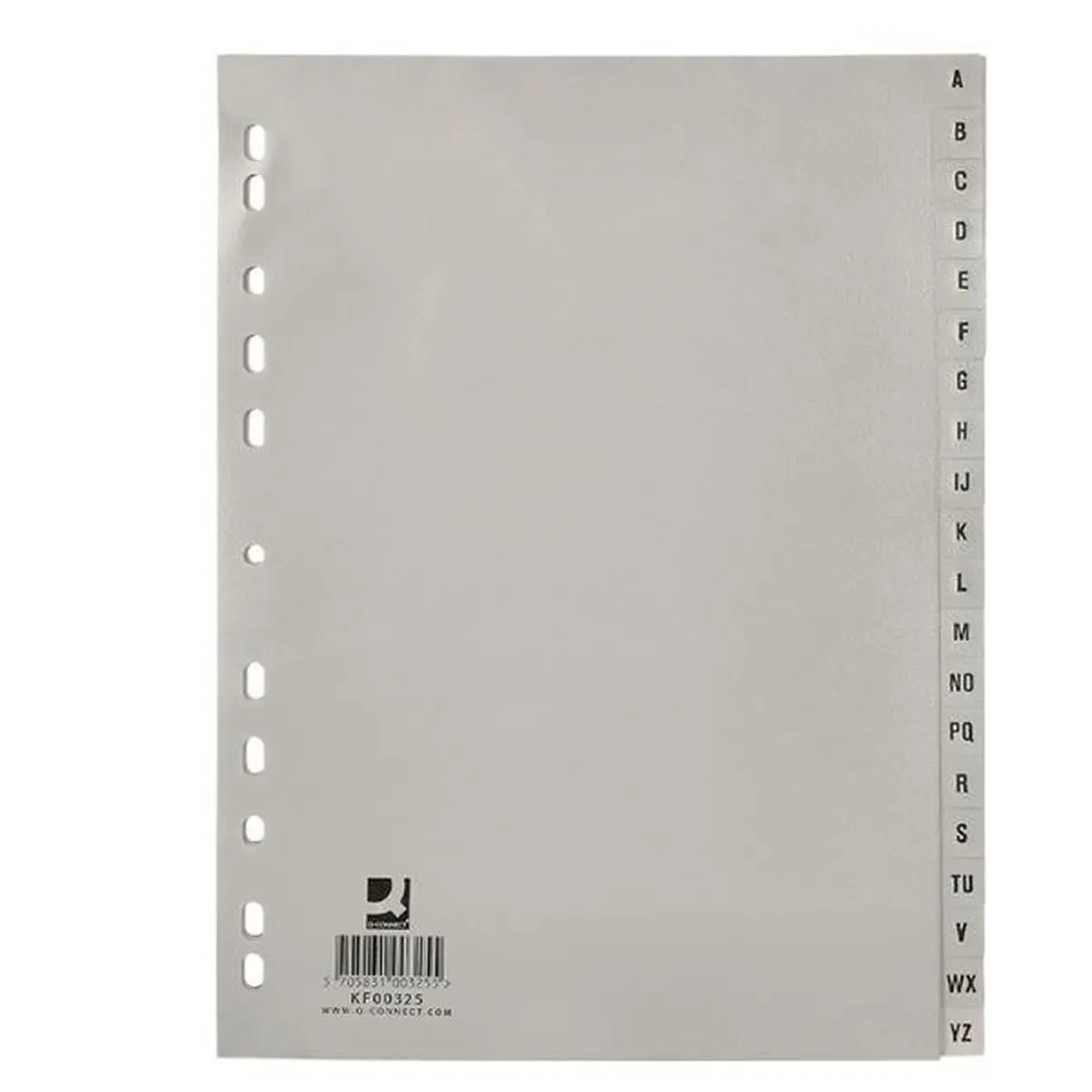 Separatore Q-Connect KF00325 Grigio Trasparente PVC (25 Unità)