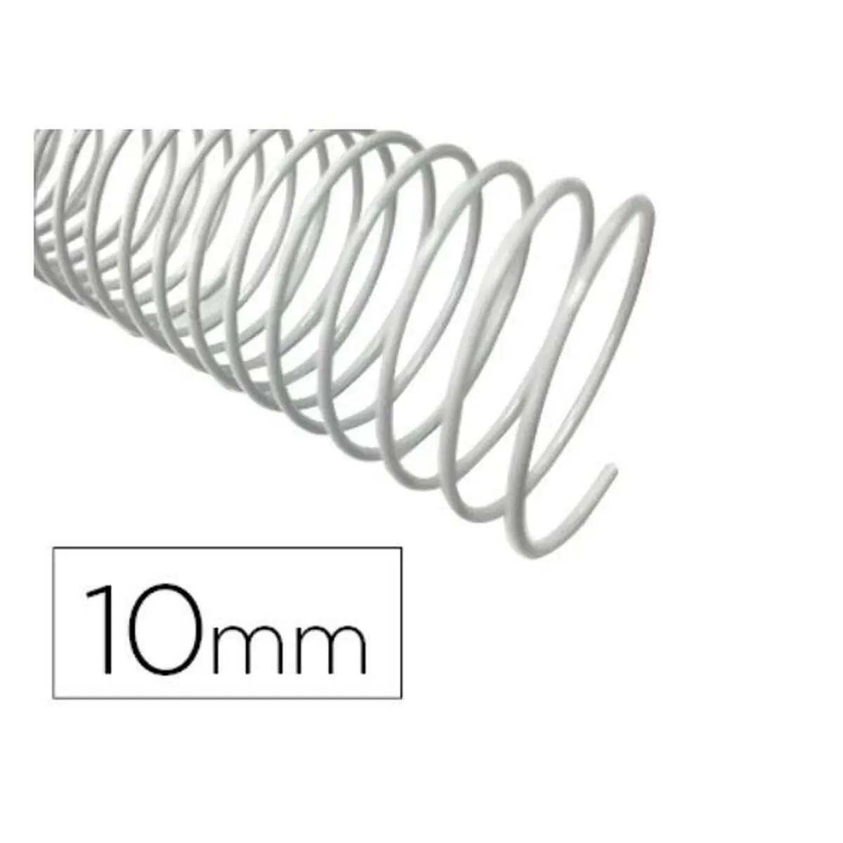 Spirali per Rilegatura Q-Connect KF17125 Bianco Plastica Ø 10 mm 100 Unità