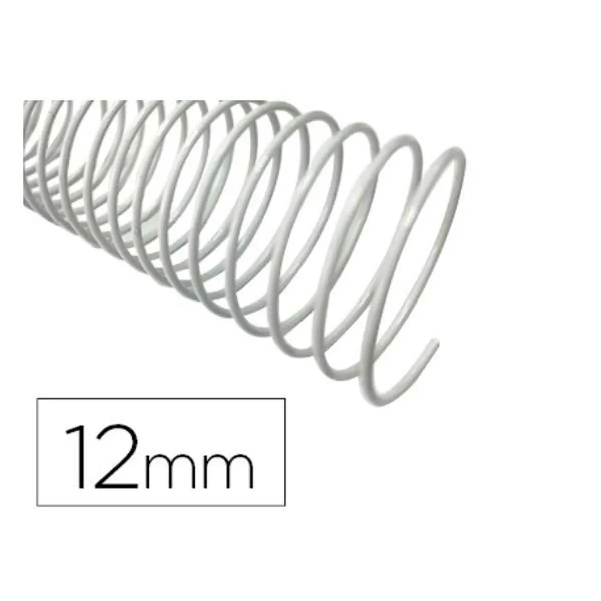 Spirali per Rilegatura Q-Connect KF17126 Bianco Ø 12 mm