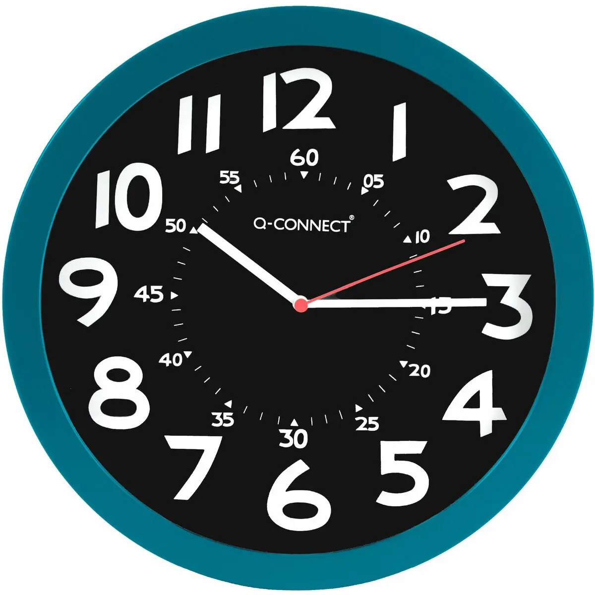 Orologio da Parete Q-Connect KF11214 Ø 30 cm Azzurro Alluminio Plastica Moderno