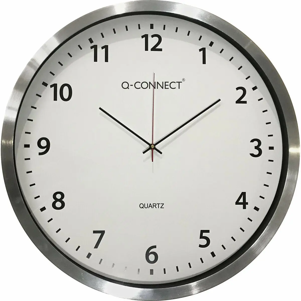 Orologio da Parete Q-Connect KF11216 Bianco Ø 50 cm Plastica Metallo/Plastica