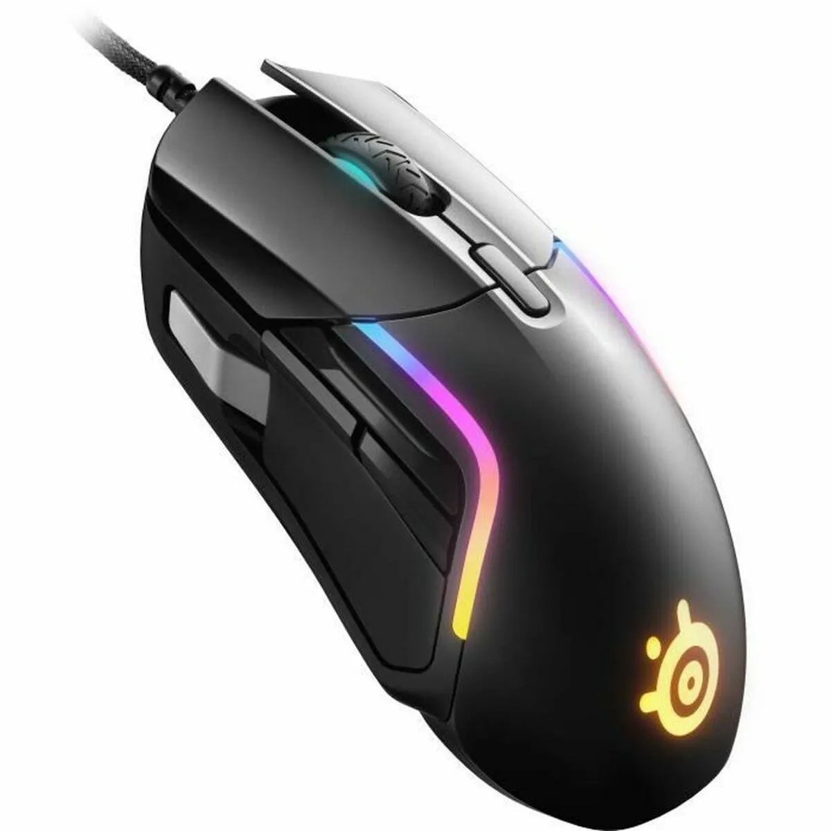 Mouse Gaming SteelSeries 62551 Gaming Nero Con cavo Luci LED Nero/Grigio