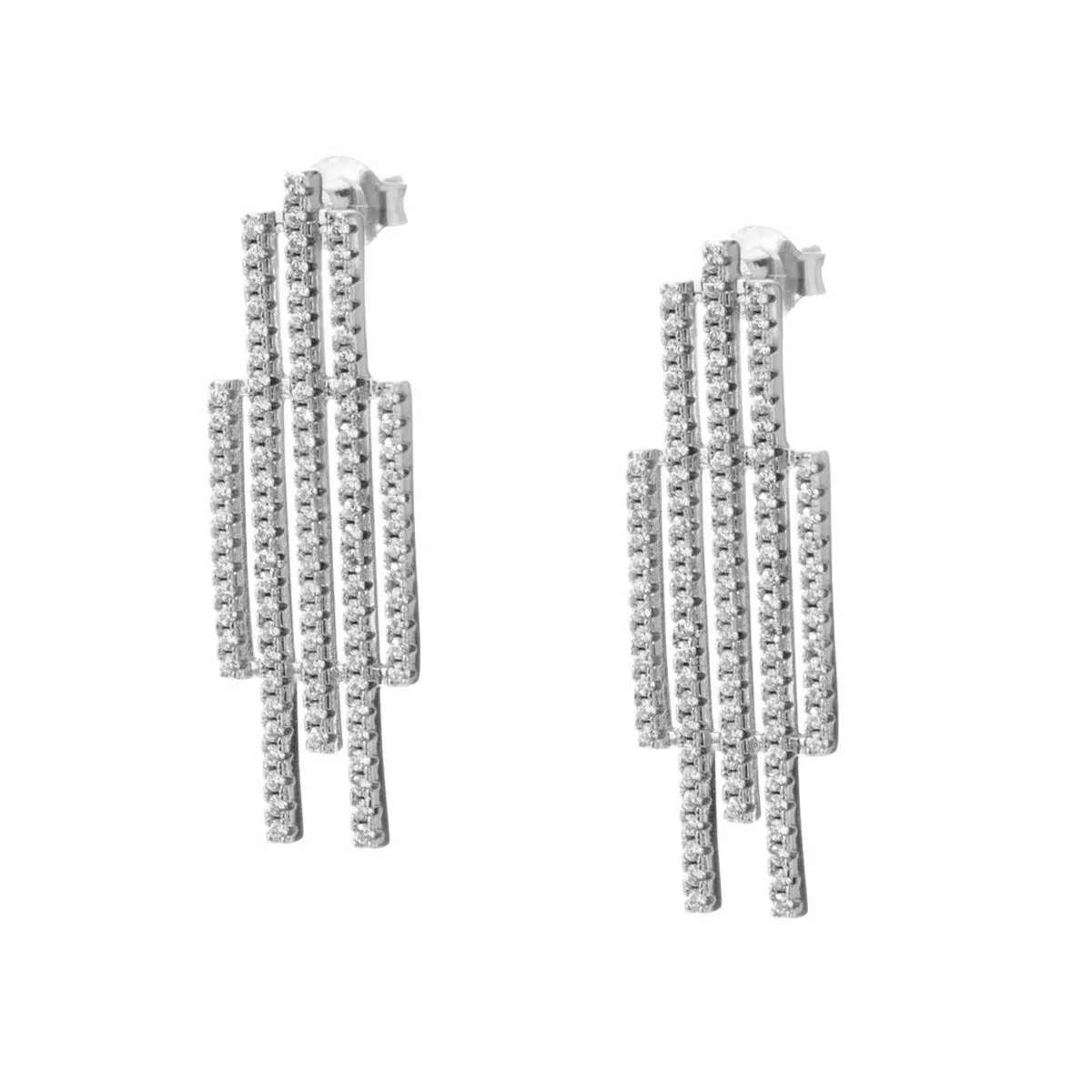 Orecchini Donna Sif Jakobs E0203-CZ Argento puro 3 cm