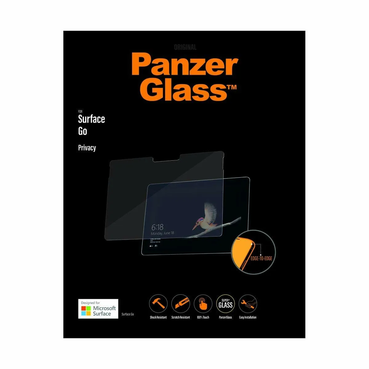 Protettore Schermo per Tablet Panzer Glass Microsoft Surface Go Privacy