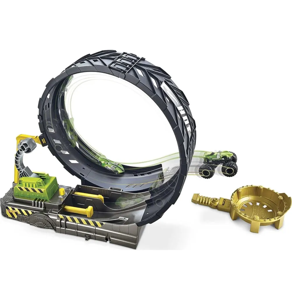 Hot Wheels Playset Sfida Loop Monster Truck Macchina Pista Acrobatica Lanciatore