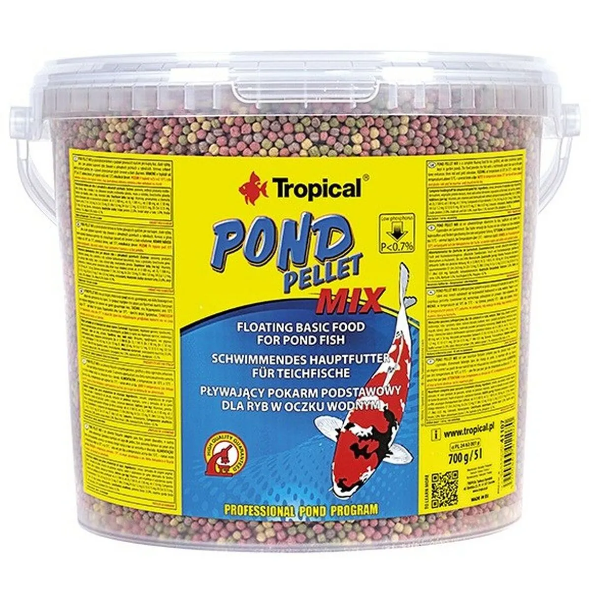 Mangime per pesci Tropical Pond Pellet Mix 700 g