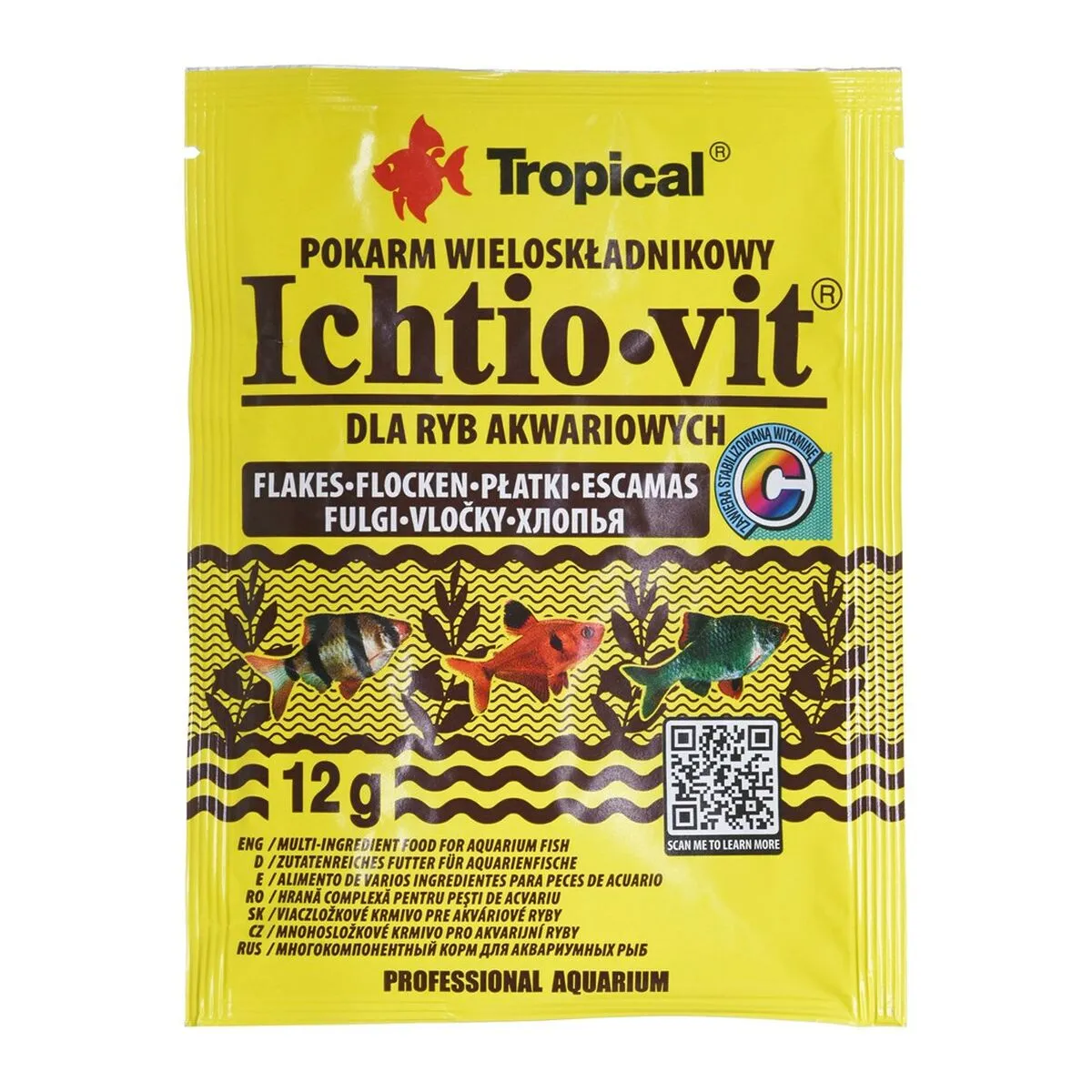 Mangime per pesci Tropical Ichtio-Vit Acquario 12 g