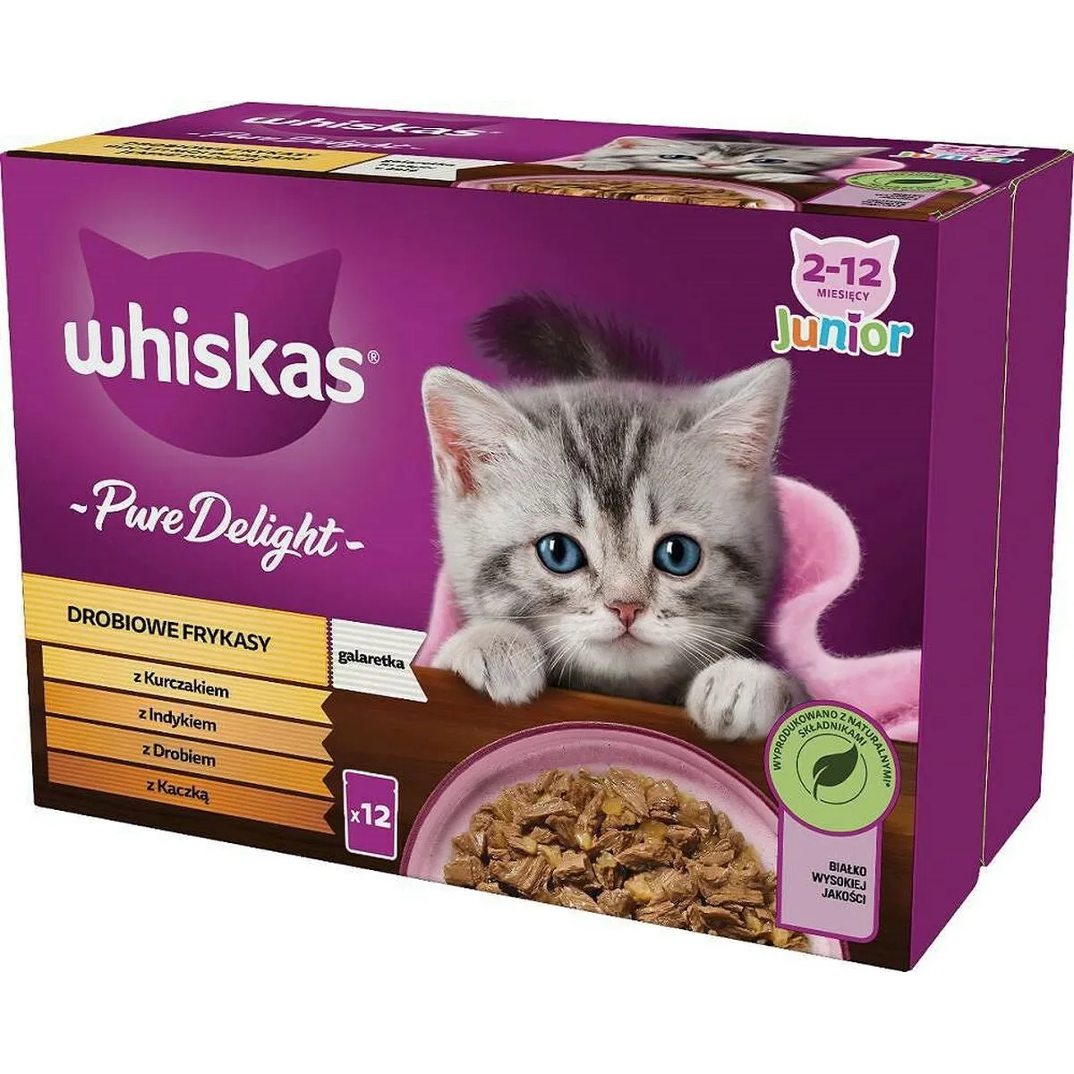 Cibo per gatti Whiskas                                 Pollo Tacchino Anatra Uccelli