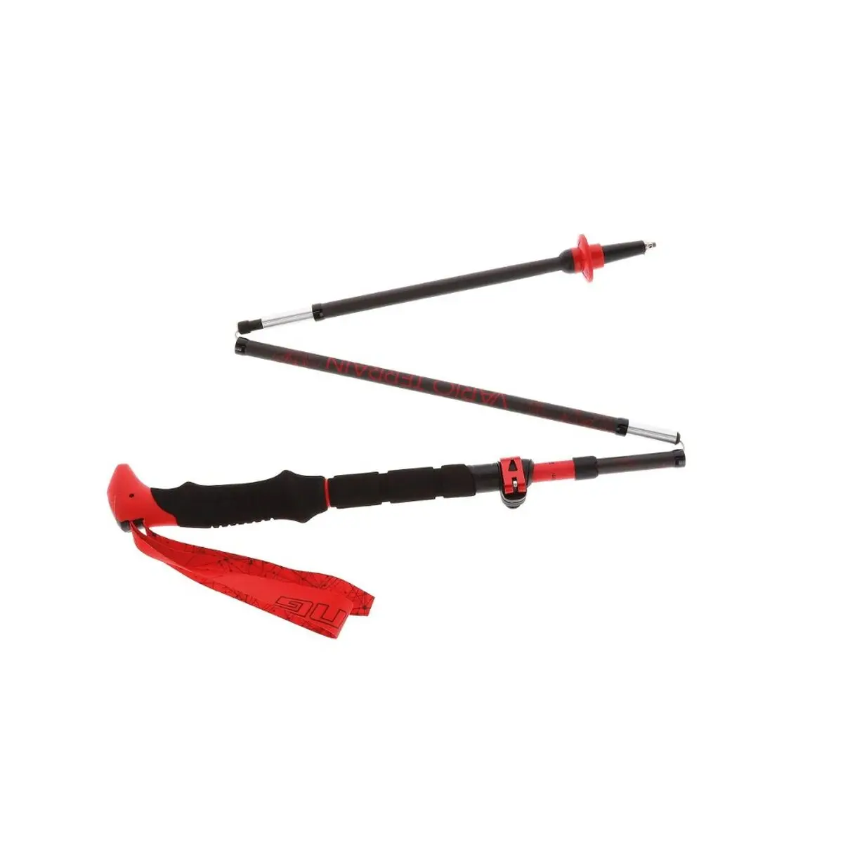 Bastone da Trekking Viking Spider FS Nero Rosso 130 cm (2 Unità)