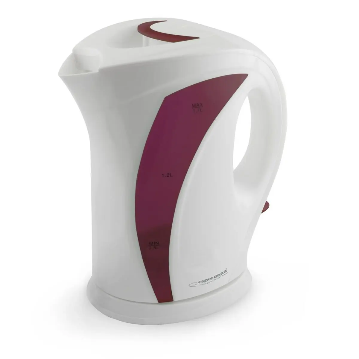 Bollitore Esperanza EKK018R Bianco Rosso Plastica 2200 W 1,7 L