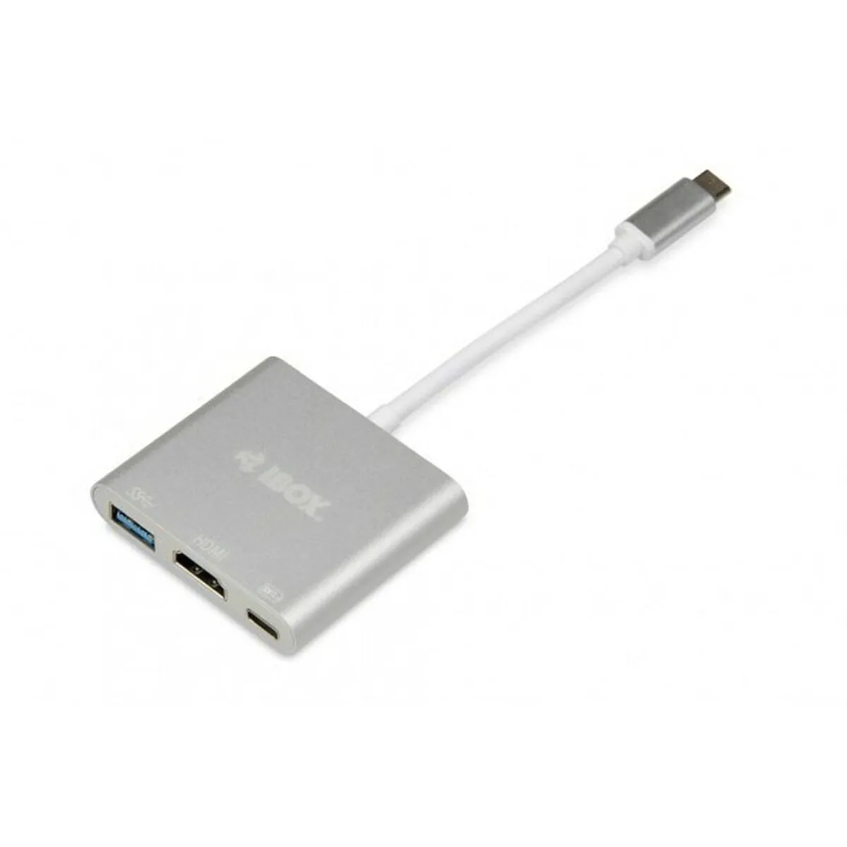 Hub USB Ibox IUH3CFT1 Bianco Argentato