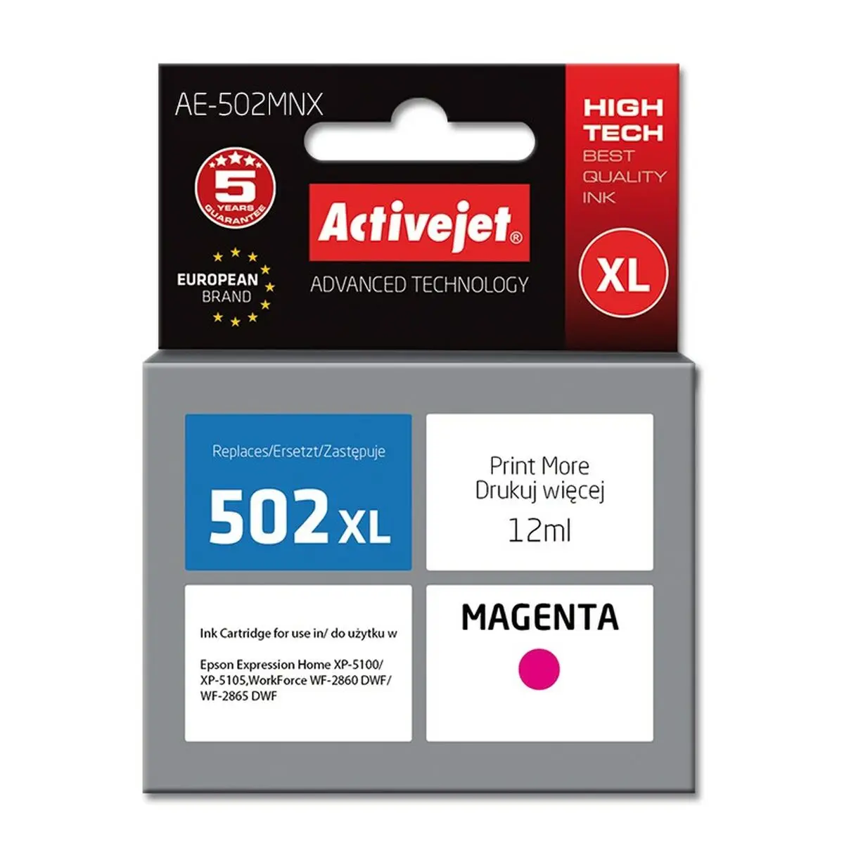 Cartuccia ad Inchiostro Originale Activejet AE-502MNX Magenta