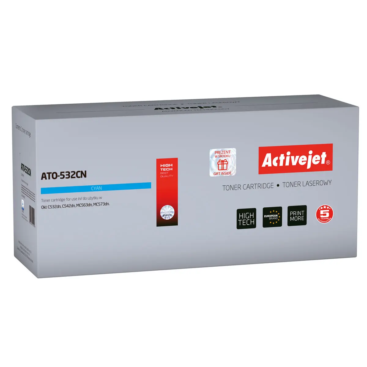 Toner Originale Activejet ATO-532CN Ciano (1 Unità)