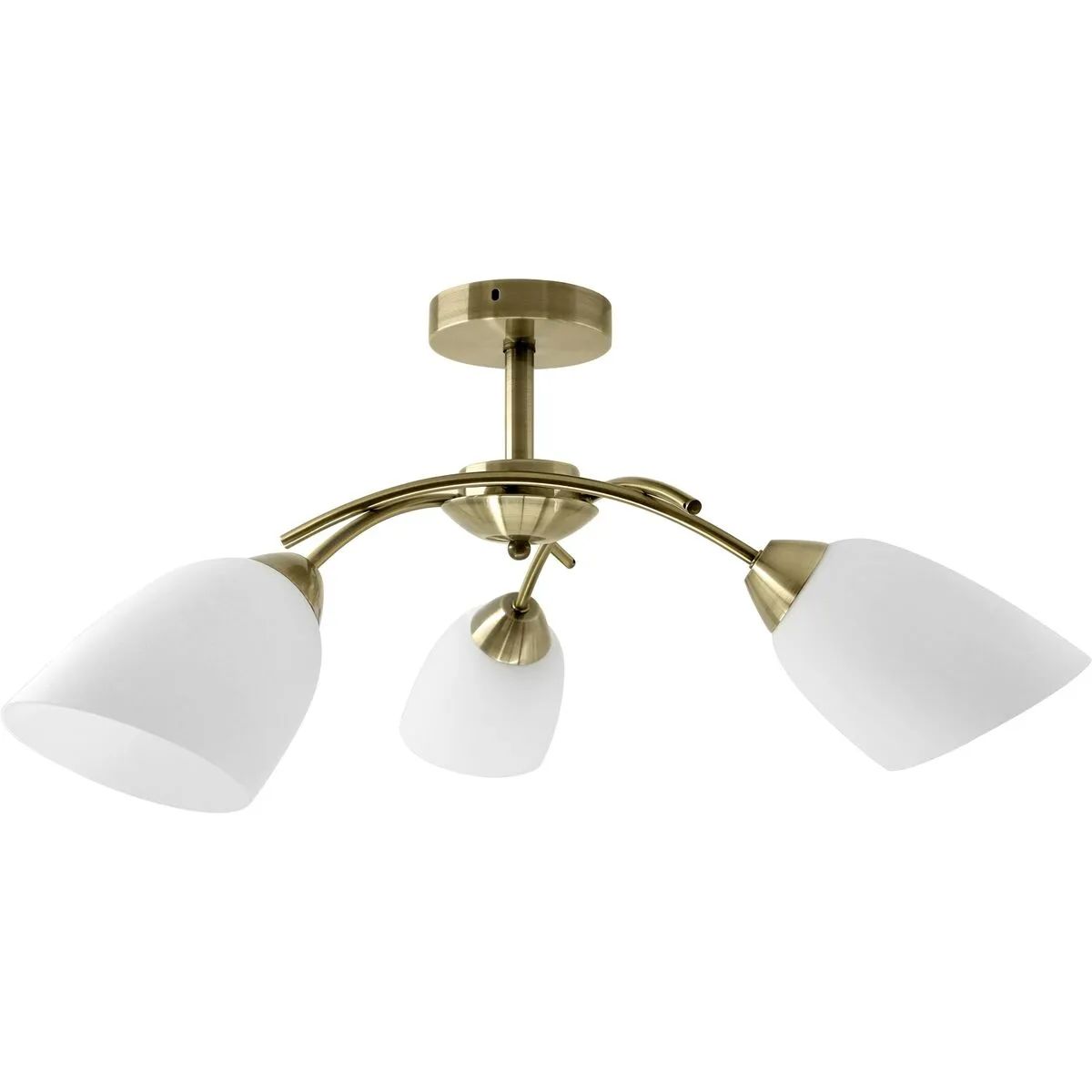 Lampadario Activejet NIKITA 3P Patyna Bianco Metallo Vetro 120 W