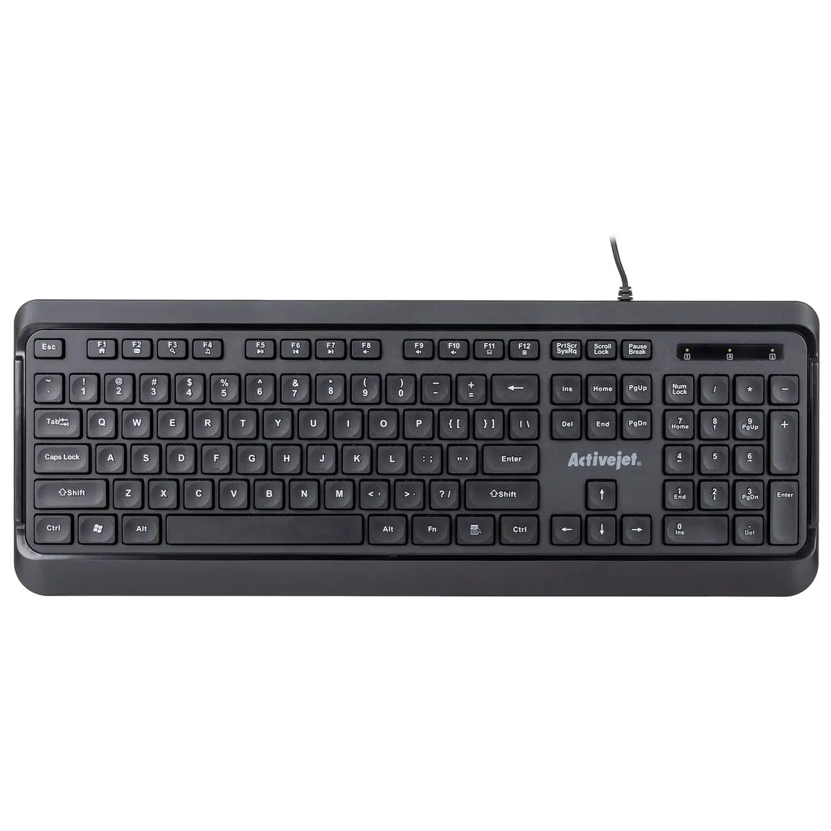 Tastiera Activejet K-3904 Nero QWERTY