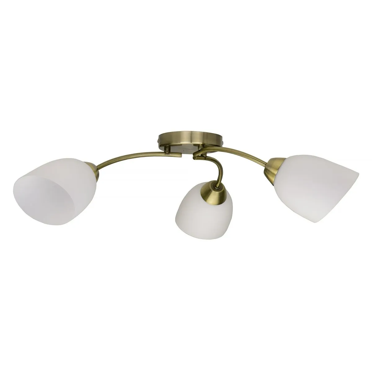 Lampadario Activejet Benita Bianco Dorato Metallo Vetro 40 W 230 V 60 cm