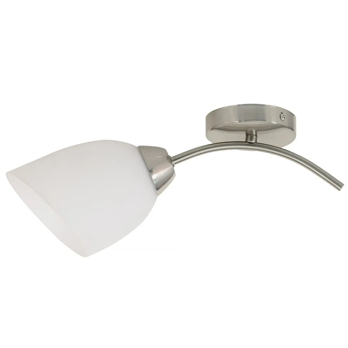 Plafoniera da Soffitto Activejet Bianco nichel Metallo Vetro 40 W 40 x 12 x 20 cm (1 Pezzi)