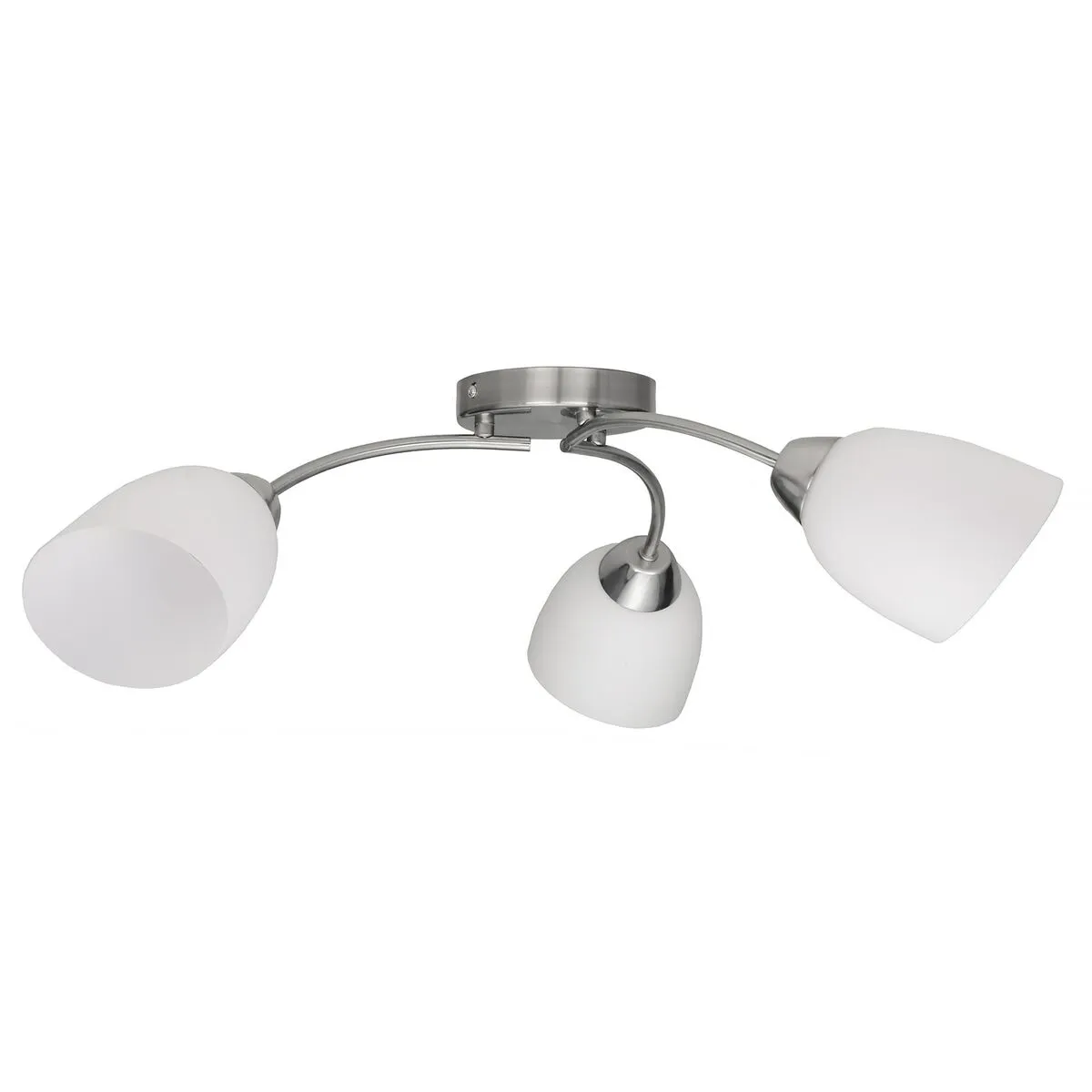 Lampadario Activejet Benita Bianco nichel Metallo Vetro 40 W 230 V 60 cm