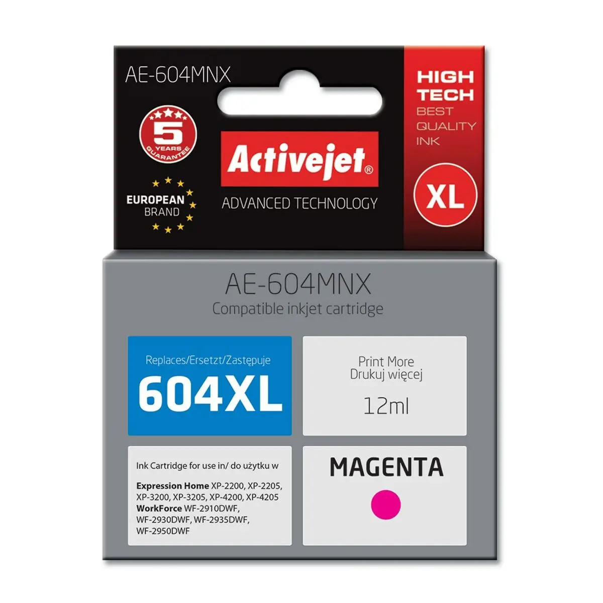 Cartuccia d'inchiostro compatibile Activejet AE-604MNX Magenta