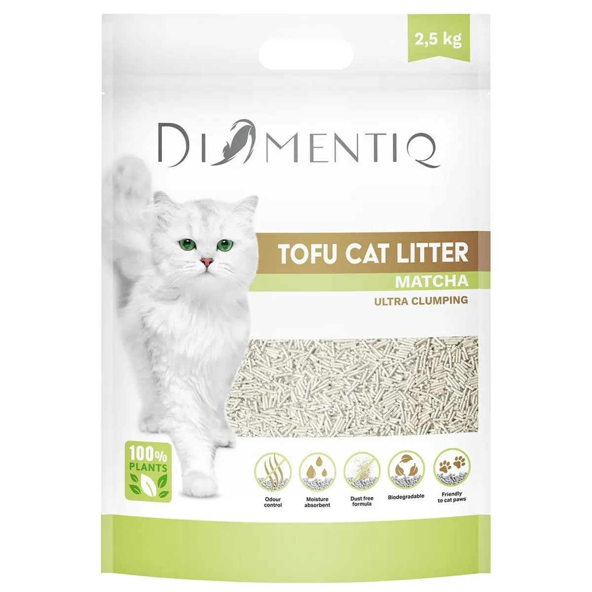 Sabbia per Gatti Diamentiq Tofu 2,5 kg