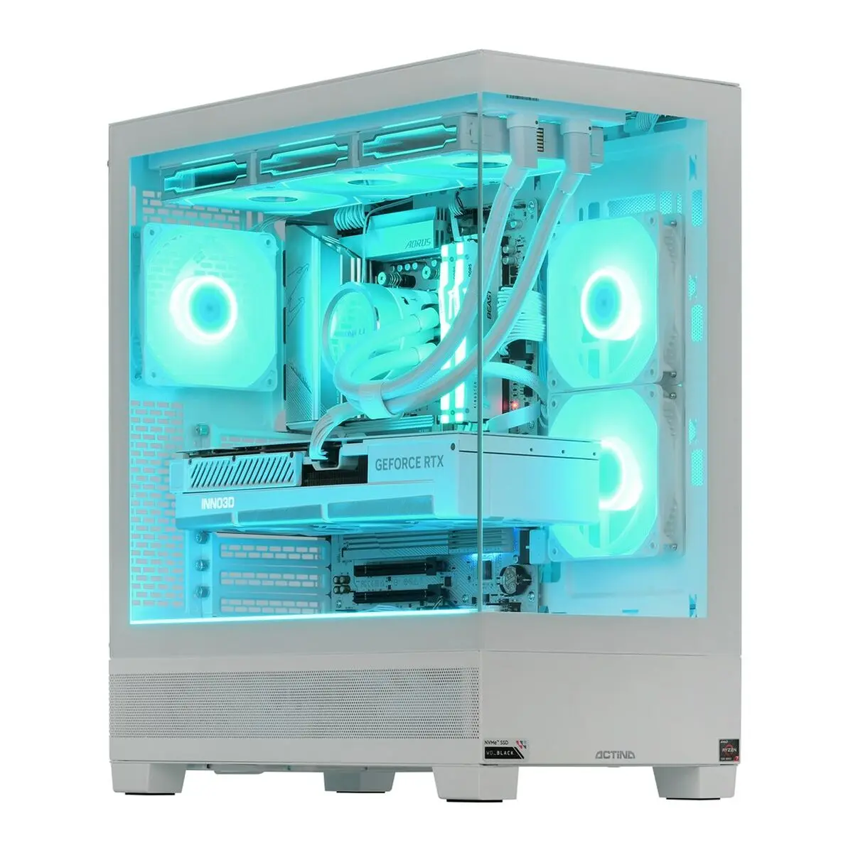 PC da Tavolo Actina KOMAAAGIP1558 AMD Ryzen 7 7800X3D 32 GB RAM 1 TB SSD NVIDIA GEFORCE RTX 4080 SUPER