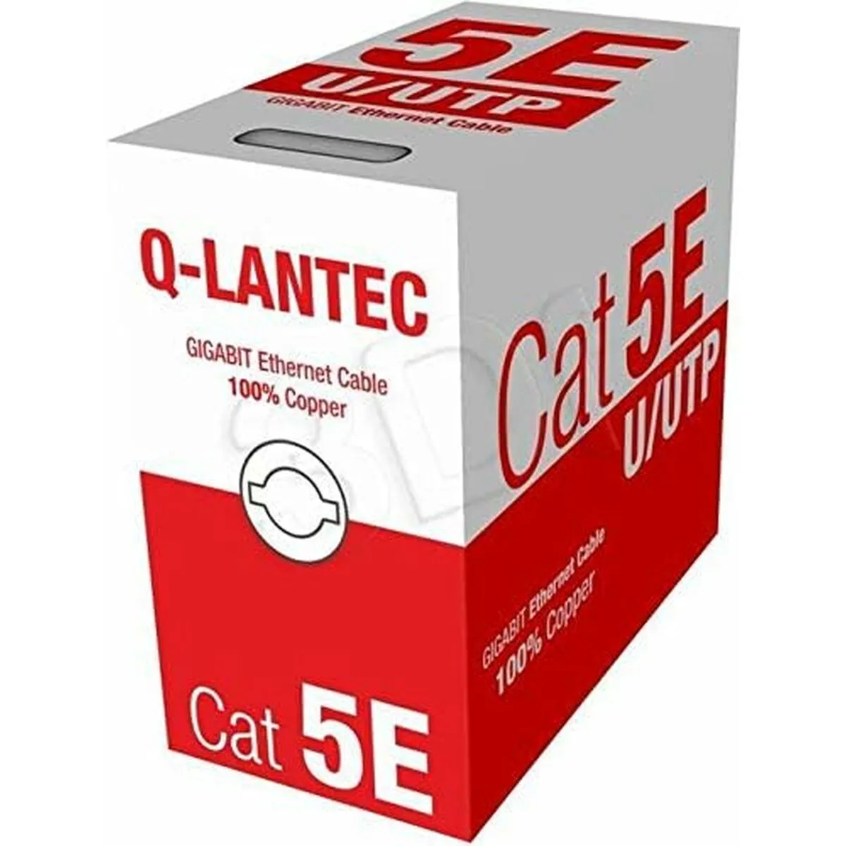 Cavo di Rete Rigido UTP Categoria 5e Q-Lantec KIU5PVC305NC Grigio 305 m