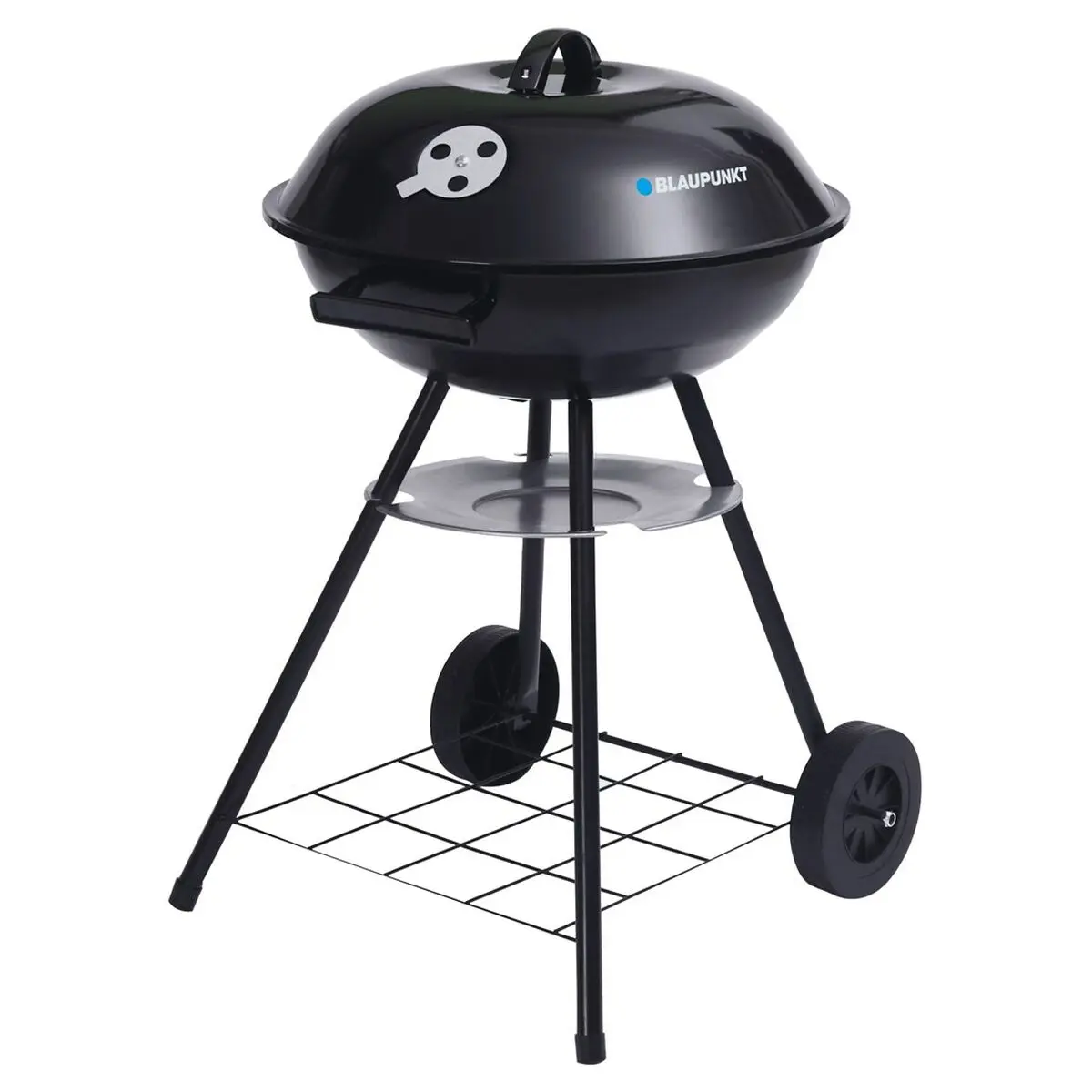 Barbecue a Carboni con Ruote Blaupunkt GC401 Nero Acciaio