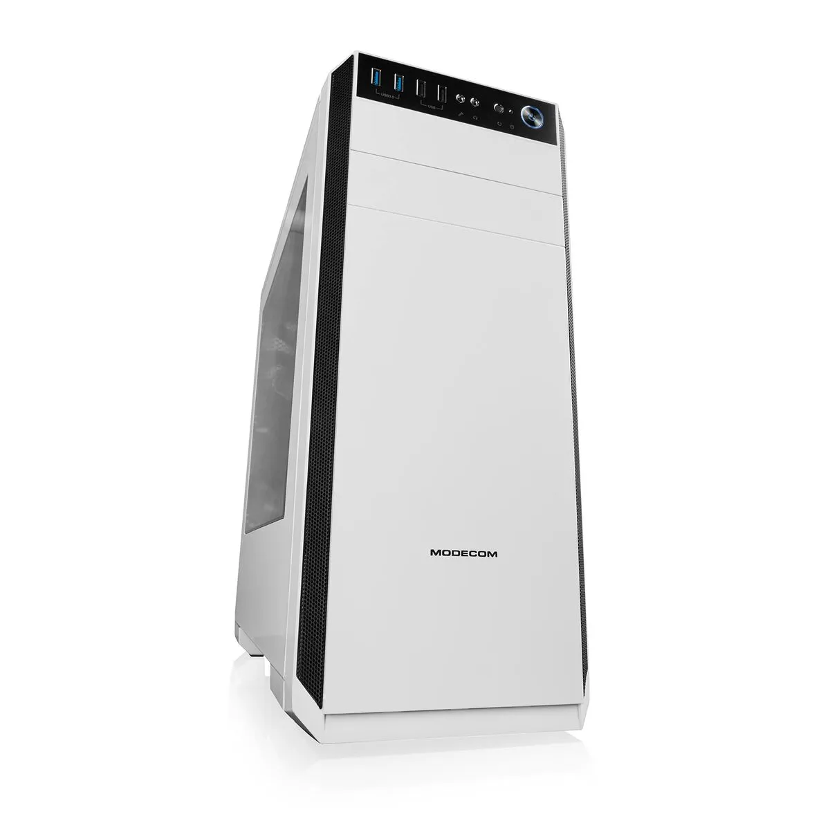 Case computer desktop ATX Modecom Bianco