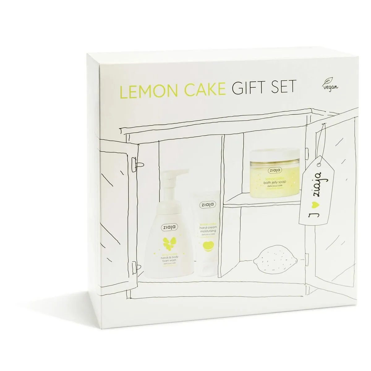 Set Cosmetica Unisex Ziaja Lemon Cake 3 Pezzi