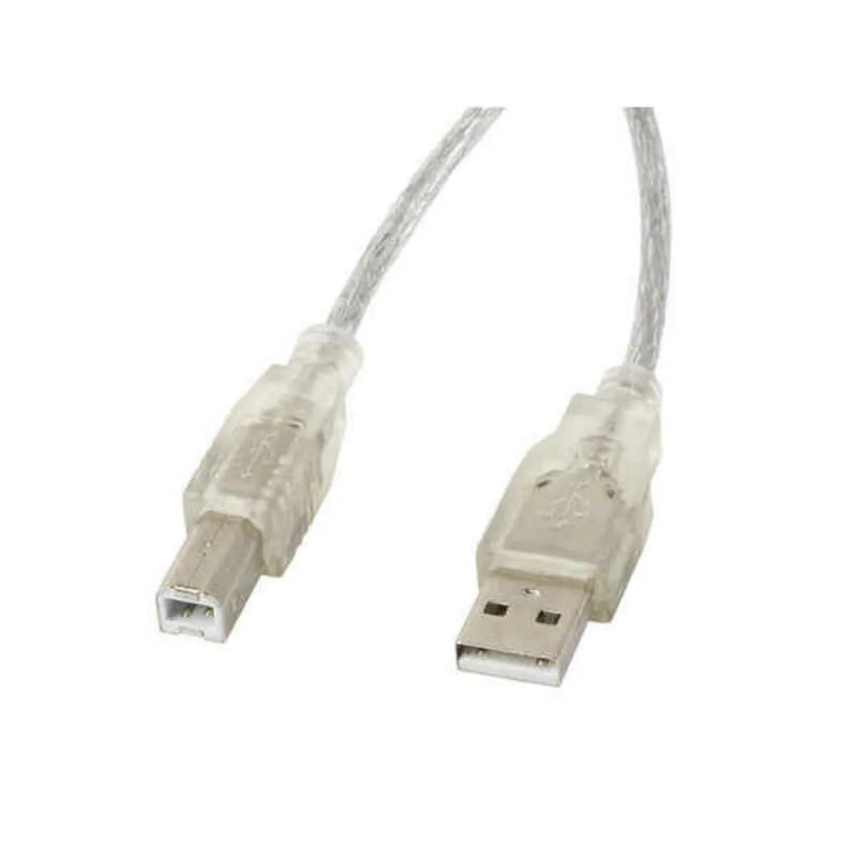 Cavo USB A con USB B Lanberg CA-USBA-12CC-0030-TR Stampante Trasparente 3 m (3 m)