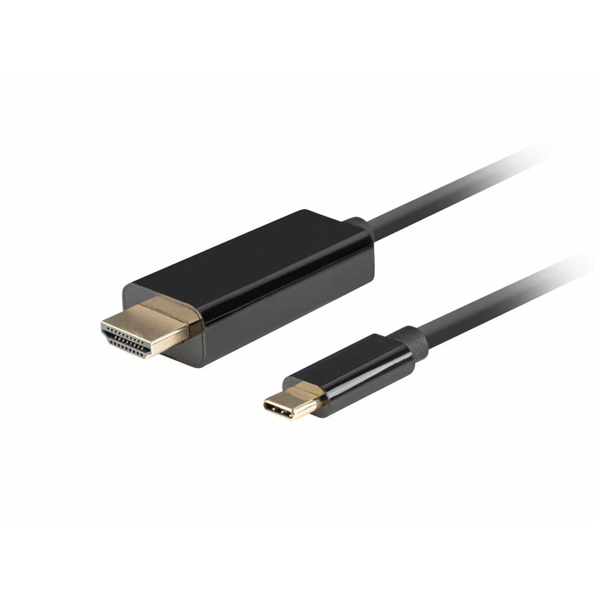 Cavo USB C con HDMI Lanberg CA-CMHD-10CU-0005-BK Nero 50 cm