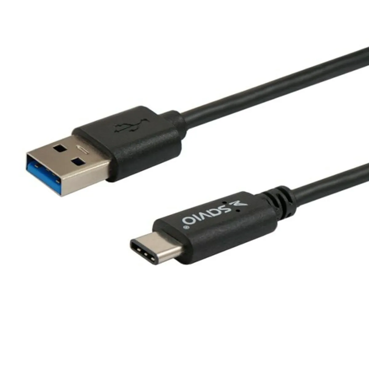 Cavo USB A con USB C Savio CL-101 Nero 1 m