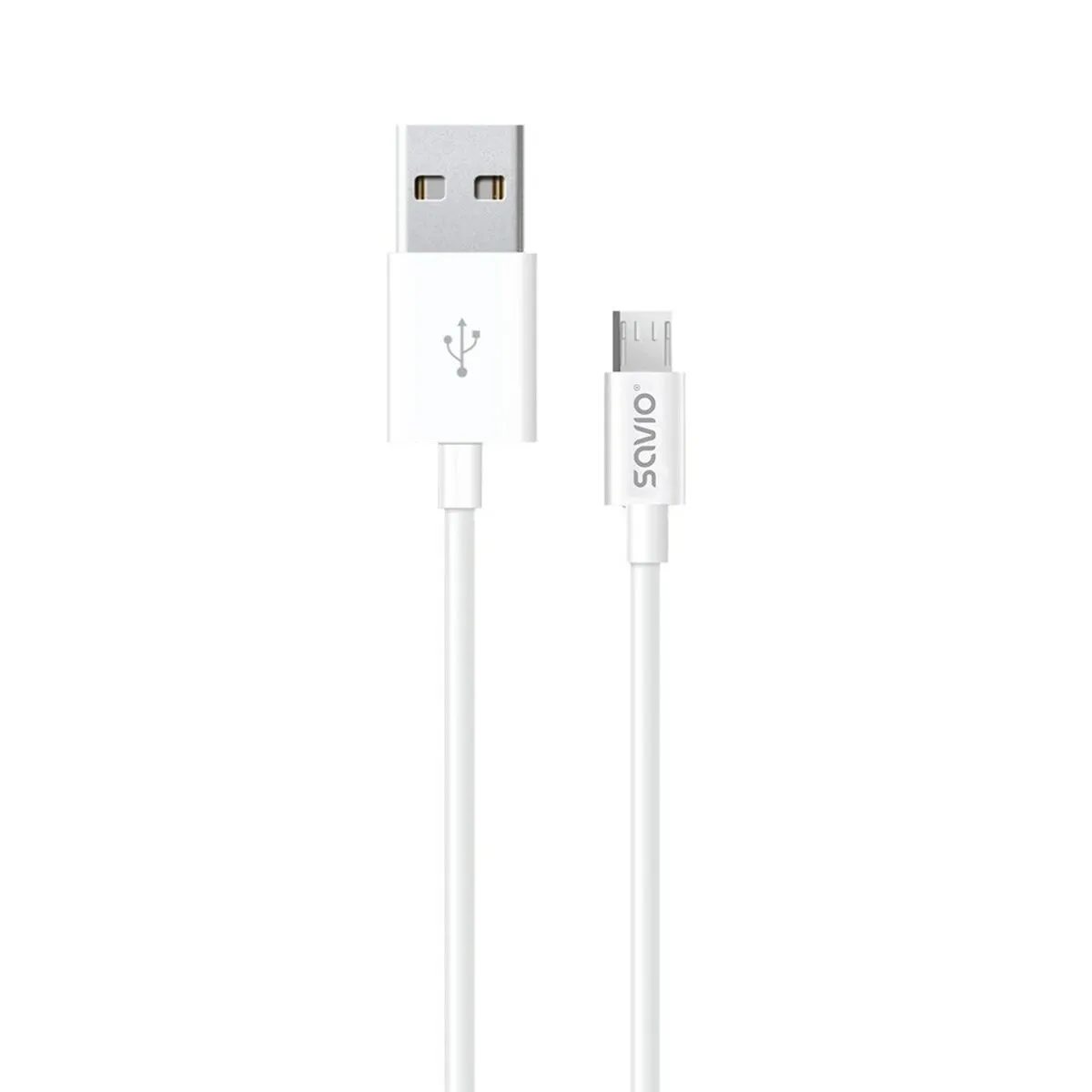 Cavo da USB a micro USB Savio CL-124 Bianco 2 m