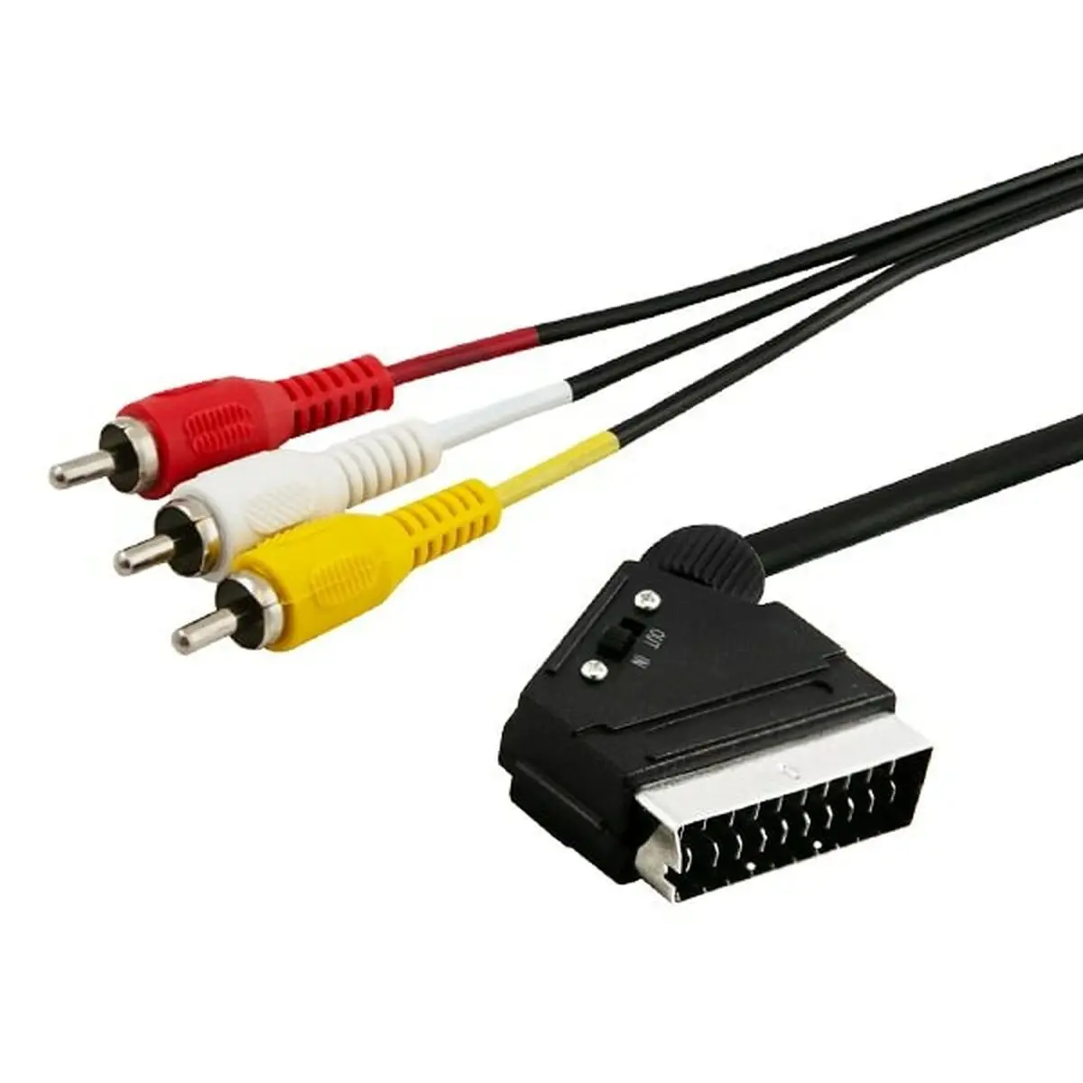 Cavo 3 x RCA con SCART Savio CL-133