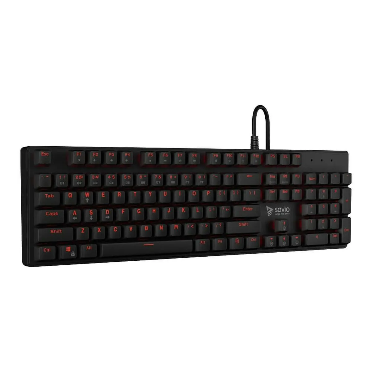 Tastiera Savio RX FULL Nero Rosso QWERTY