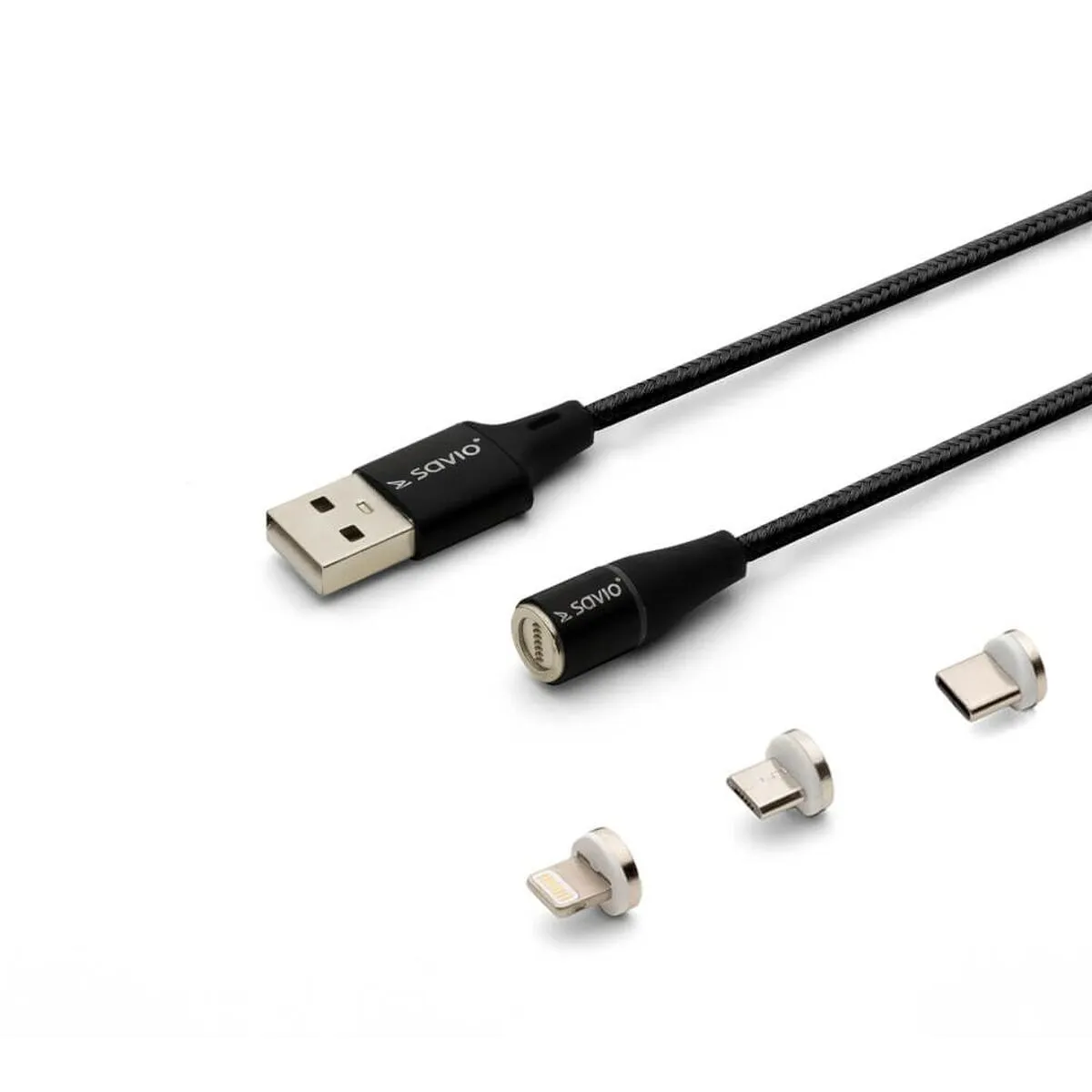 Cavo USB a Lightning Savio CL-155 Nero 2 m