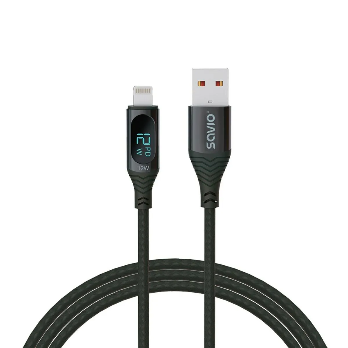 Cavo USB a Lightning Savio CL-173 Nero 1 m