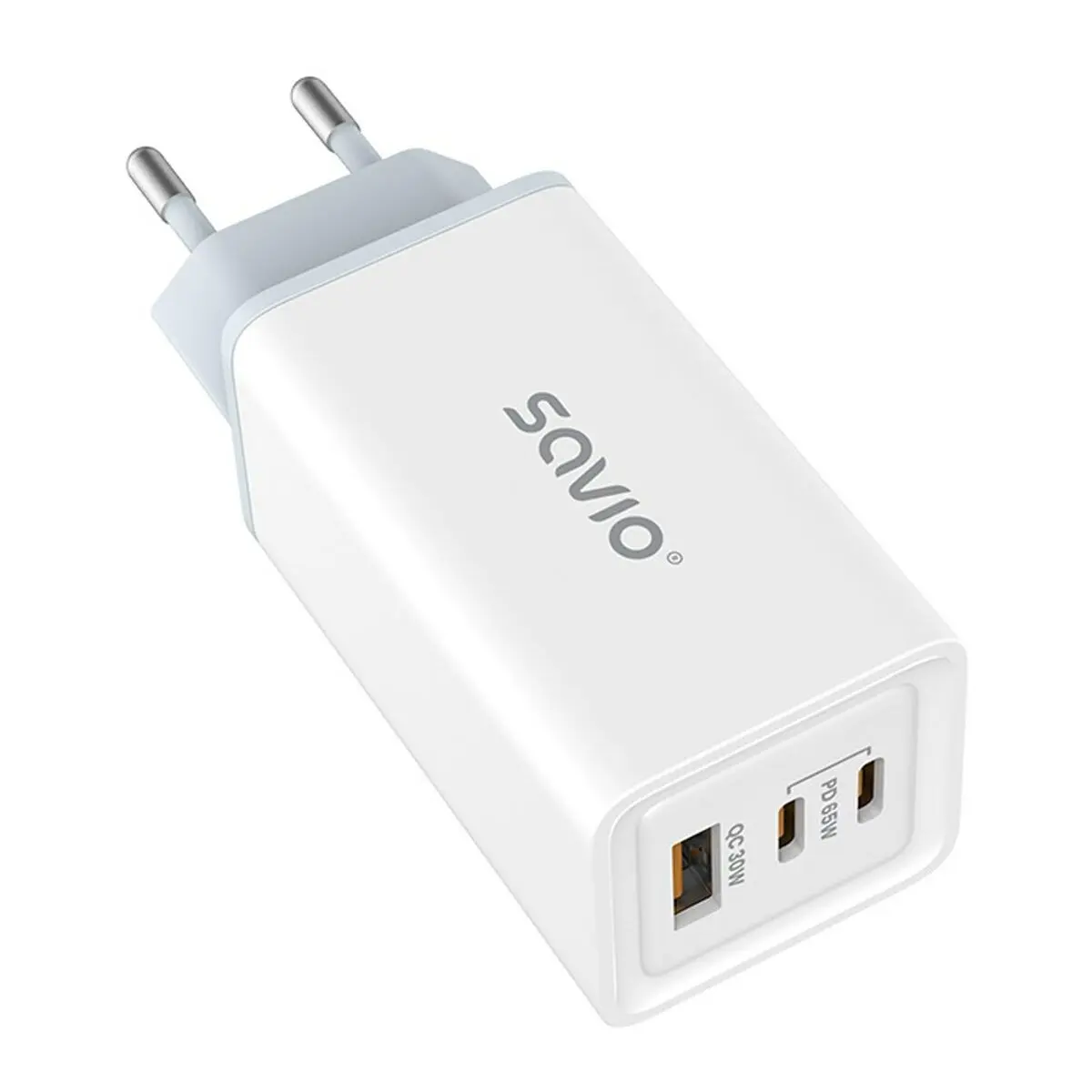 Caricabatterie da Parete Savio LA-07 Bianco 65 W