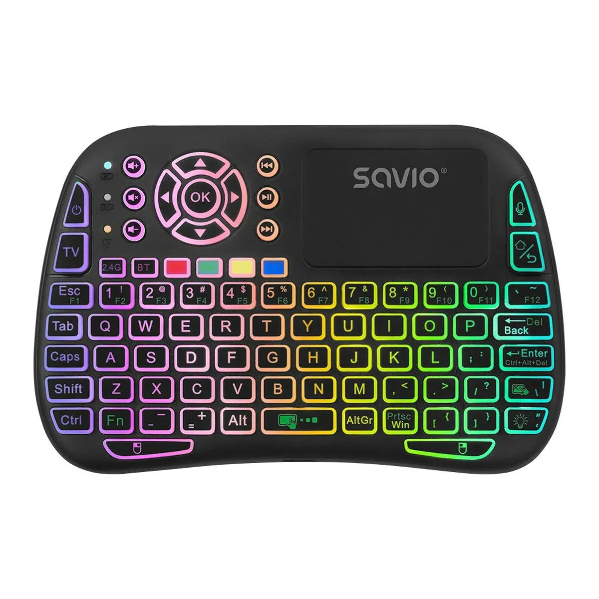 Tastiera Savio KW-04 Nero Multicolore QWERTY Qwerty US