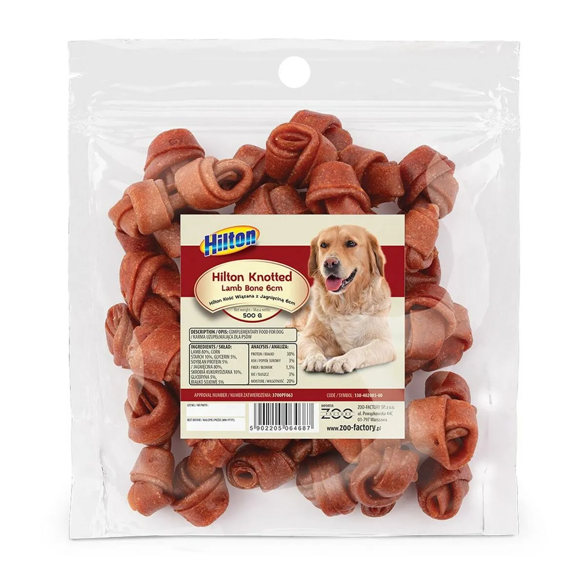 Snack per Cani Hilton                                 Agnello 500 g