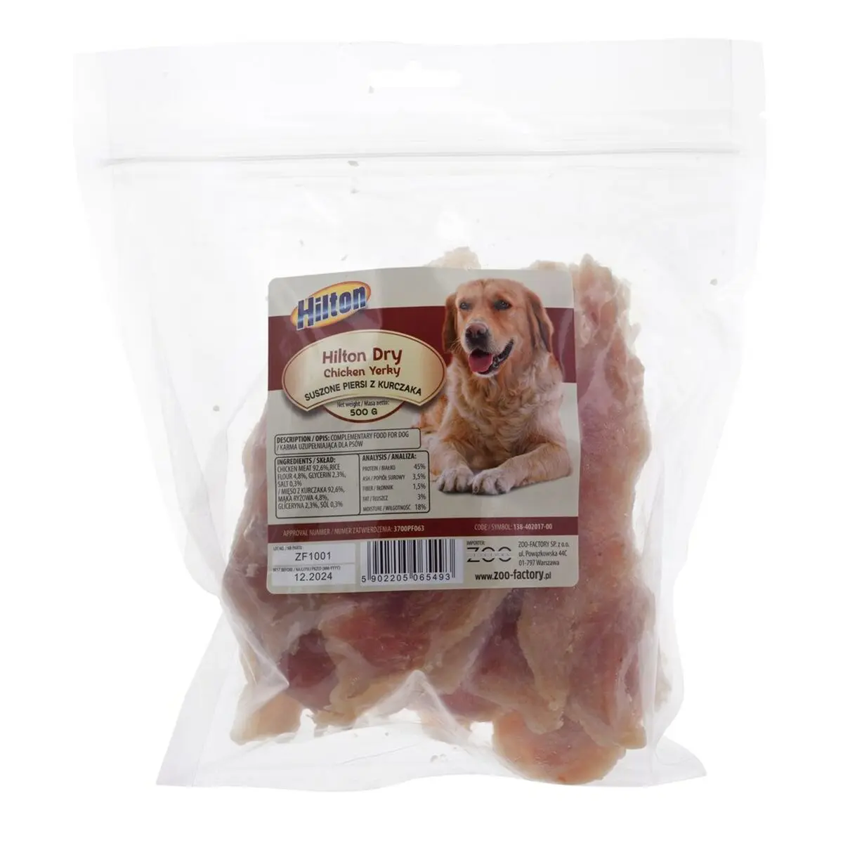 Snack per Cani Hilton Pollo 500 g