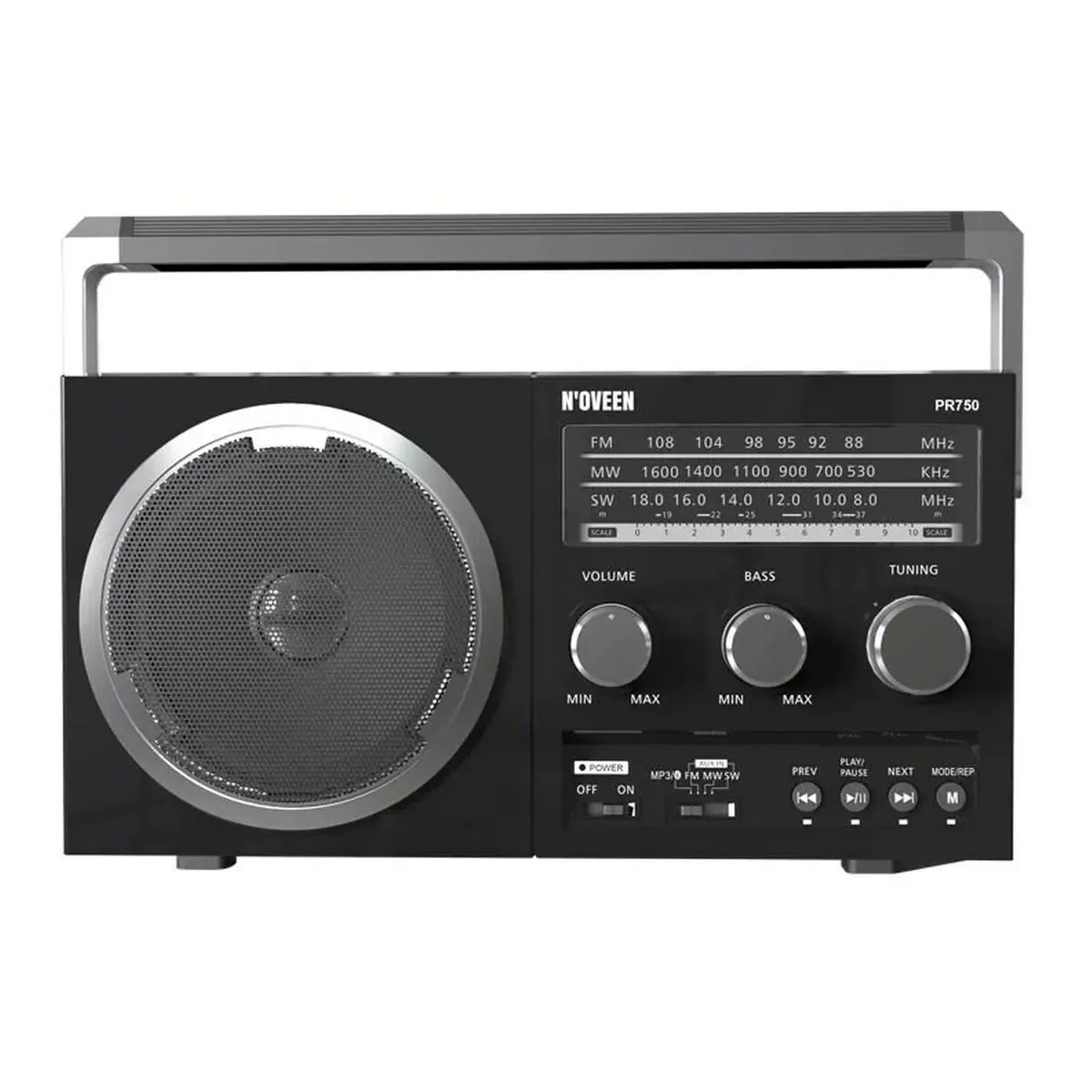 Radio N'oveen PR750 Nero