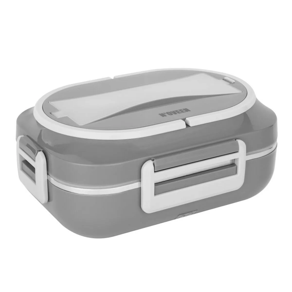 Porta pranzo N'oveen LB540 Grigio scuro Acciaio inossidabile 1 L 24 x 11 x 18,5 cm