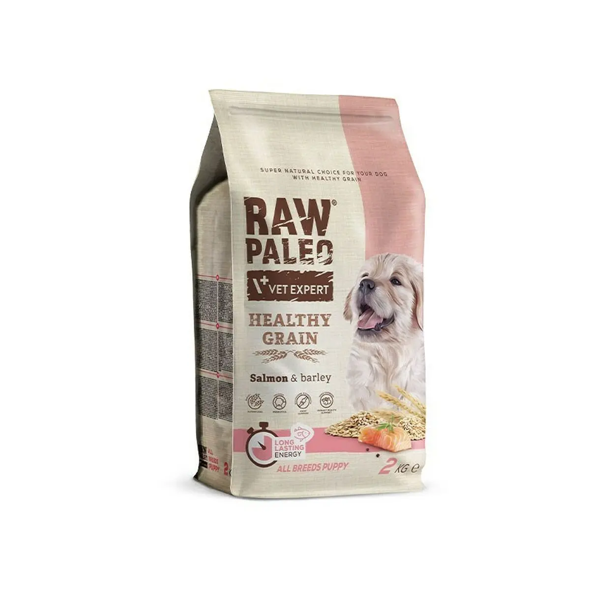 mangime VETEXPERT Raw Paleo Healthy Grain Puppy Salmon y cebada Salmone 2 Kg