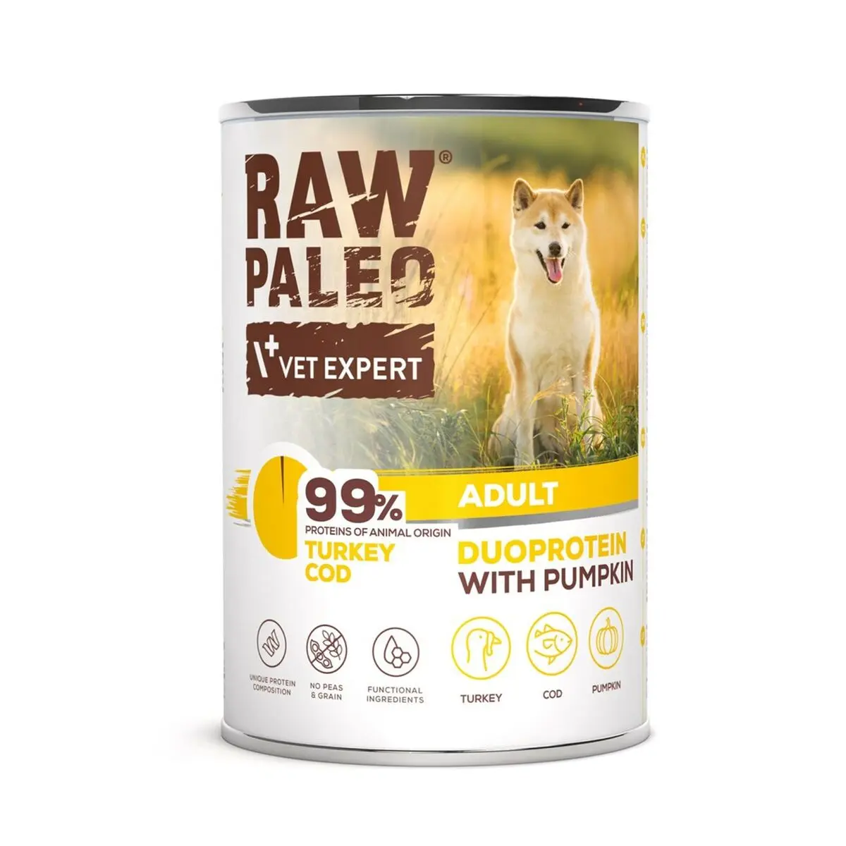 Cibo umido VETEXPERT RAW PALEO Tacchino 400 g