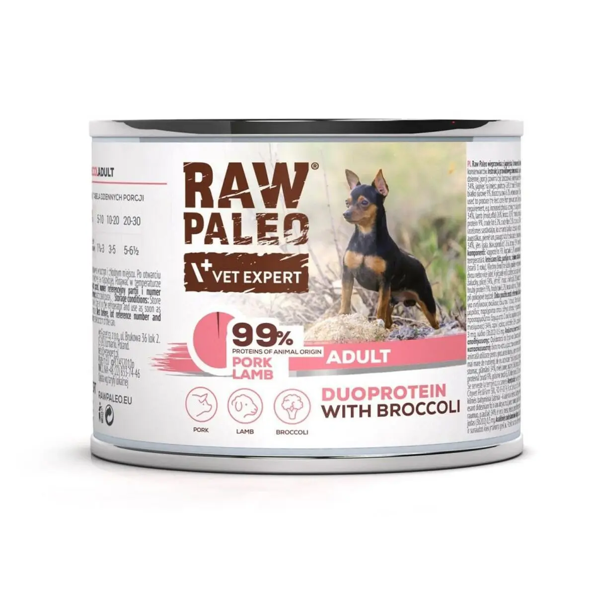 Cibo umido VETEXPERT RAW PALEO Maiale 200 g