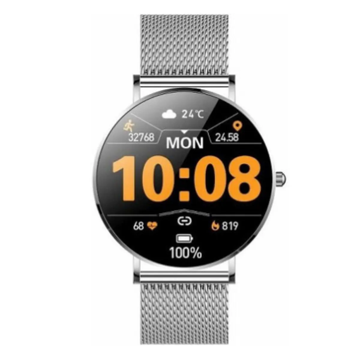 Smartwatch Manta Alexa SWU501SL Nero Argentato 1,32"