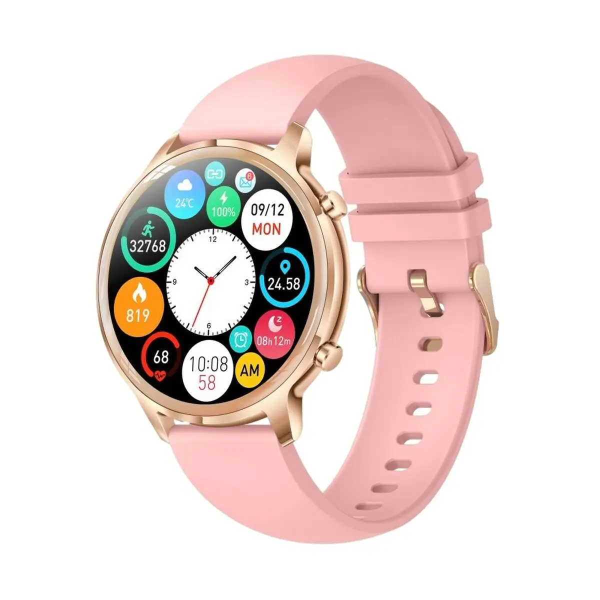 Smartwatch Manta SWU301PK Rosa Dorato Oro Rosa 1,32"